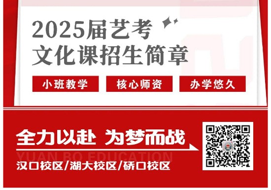 2024年武汉远博艺考文化课培训班