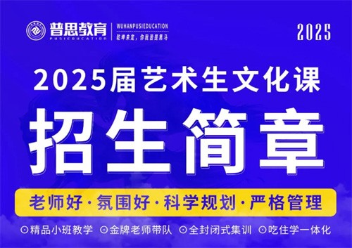 2024年武汉普思艺考文化课培训班