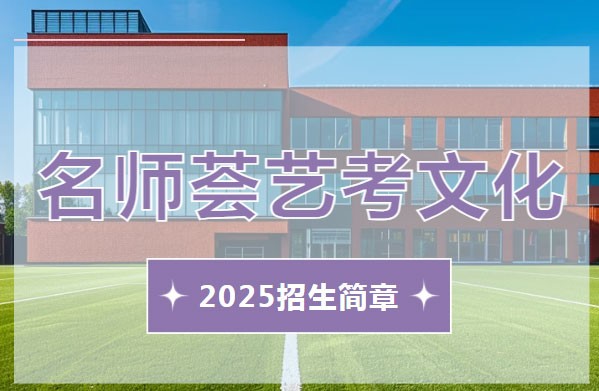 2025届名师荟艺考文化冲刺班招生简章