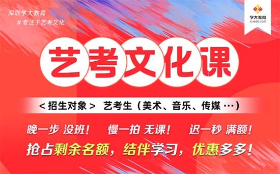 2025届深圳学大教育艺考生文化冲刺班